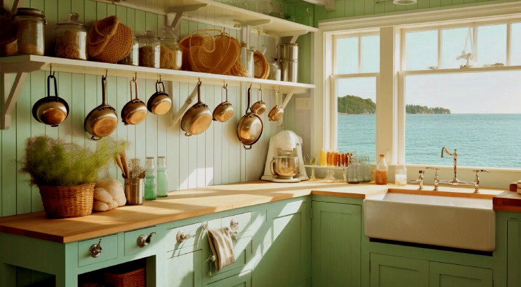 Small kitchen near the sea