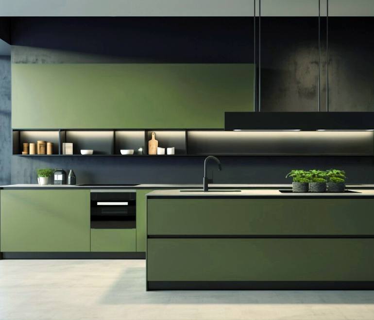 Green furnishing kitchen